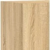 TV staliukas TV spintelė su LED lemputėmis, ąžuolo spalvos, 30,5x30x102cm