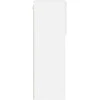 TV staliukas TV spintelė su LED lemputėmis, baltos spalvos, 40,5x30x90cm