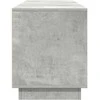 TV staliukas TV spintelė su LED lemputėmis, betono pilka, 160,5x41x50 cm