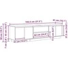 TV staliukas TV spintelė su LED lemputėmis, betono pilka, 193,5x41x50 cm