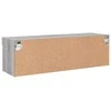 TV staliukas TV spintelė su LED lemputėmis, pilka ąžuolo, 100x30x30cm