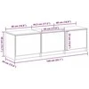 TV staliukas TV spintelė su LED 140 x 34 x 40 cm Meistrų ąžuolas