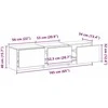 TV staliukas TV spintelė su LED 165 x 34 x 40 cm Meistrų ąžuolas