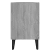 TV staliukas TV spintelė su metalinėmis kojelėmis, pilka, 103,5x30x50cm