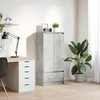 TV spintelė su stalčiumi, betono pilka 55,5x34x119,5 cm mediena