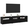 TV staliukas Televizoriaus spintelė 2 pcs Juodas ąžuolas 180 x 35 x 40 cm
