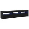TV staliukas Televizoriaus spintelė 2 pcs Juodas ąžuolas 180 x 35 x 40 cm