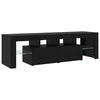 TV staliukas Televizoriaus spintelė 2 pcs Juodas ąžuolas 230 x 36,5 x 40 cm