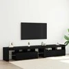 TV staliukas Televizoriaus spintelė 2 pcs Juodas ąžuolas 230 x 36,5 x 40 cm