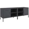 TV staliukas TV spintelės, 2vnt., antracito, 68x39x50,5cm, plienas