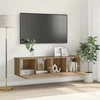 TV staliukas TV spintelių komplektas 2 pcs Ruda 60 x 30 x 30 cm
