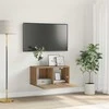 TV staliukas TV spintelių komplektas Ruda 60 x 30 x 30 cm Apdirbta mediena