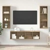 TV staliukas TV spintelių komplektas 3 pcs Amatininkų ąžuolas