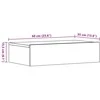 TV staliukas TV spintelės su LED lemputėmis, 2vnt., artisano, 60x35x15,5cm