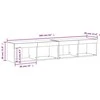 TV staliukas TV spintelės su LED lemputėmis, 2vnt., ąžuolo, 80x30x30cm