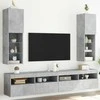 TV staliukas TV spintelės su LED lemputėmis, 2vnt., betono, 30,5x30x102cm