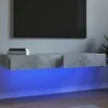 TV staliukas TV spintelės su LED lemputėmis, 2vnt., betono, 60x35x15,5cm