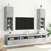 TV staliukas TV spintelės su LED lemputėmis, 2vnt., betono, 30,5x30x102cm