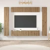 TV staliukas TV spintelių komplektas 10 vnt. 30,5 x 30 x 90 cm
