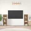 TV staliukas TV spintelių komplektas 2 pcs Amatininkų ąžuolas