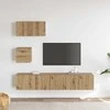 TV staliukas TV spintelių komplektas 3 vnt. Amatininkų ąžuolas