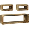 TV spintelių komplektas 3 vnt. Ruda 100 x 30 x 32 cm