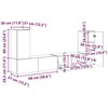 TV staliukas TV spintelių komplektas 4 pcs Amatininkų ąžuolas