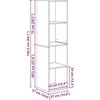 TV staliukas TV spintelių komplektas 4 pcs Amatininkų ąžuolas