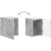 TV staliukas TV spintelių komplektas 4 pcs Betono pilka Apdirbta mediena