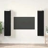 TV staliukas TV spintelių komplektas Juodas ąžuolas Apdirbta mediena