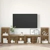 TV staliukas TV spintelių komplektas 4 pcs Amatininkų ąžuolas