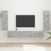 TV staliukas TV spintelių komplektas 4 vnt. Betono pilka Apdirbta mediena