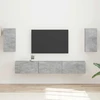 TV staliukas TV spintelių komplektas 5 vnt. Betono pilka Apdirbta mediena