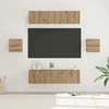 TV staliukas TV spintelių komplektas 6 vnt. Amatininkų ąžuolas