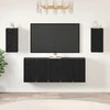 TV staliukas TV spintelių komplektas 7 pcs Juodas ąžuolas 30,5 x 30 x 60 cm