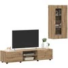 TV spintelių komplektas FLORIN 3 pcs Amatininkų ąžuolas