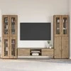 TV spintelių komplektas FLORIN 3 pcs Amatininkų ąžuolas