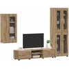 TV spintelių komplektas FLORIN 3 pcs Amatininkų ąžuolas