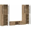 TV spintelių komplektas FLORIN 3 pcs Amatininkų ąžuolas