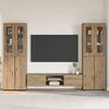 TV spintelių komplektas FLORIN 3 pcs Amatininkų ąžuolas