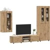 TV spintelių komplektas FLORIN 3 pcs Amatininkų ąžuolas