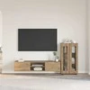 TV spintelių komplektas FLORIN 3 pcs Amatininkų ąžuolas