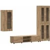 TV spintelių komplektas FLORIN 3 pcs Amatininkų ąžuolas