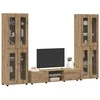 TV spintelių komplektas FLORIN 3 pcs Amatininkų ąžuolas