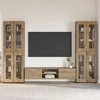 TV spintelių komplektas FLORIN 3 pcs Amatininkų ąžuolas