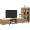 TV spintelių komplektas FLORIN 3 pcs Amatininkų ąžuolas