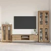 TV spintelių komplektas FLORIN 3 pcs Amatininkų ąžuolas
