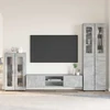 TV spintelių komplektas FLORIN 3 vnt. Betono pilka