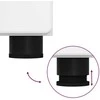 TV spintelių komplektas FLORIN 3 pcs Aukštai blizganti balta
