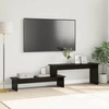 TV staliukas TV spintelių komplektas Juodas ąžuolas 180,5 x 30 x 43 cm